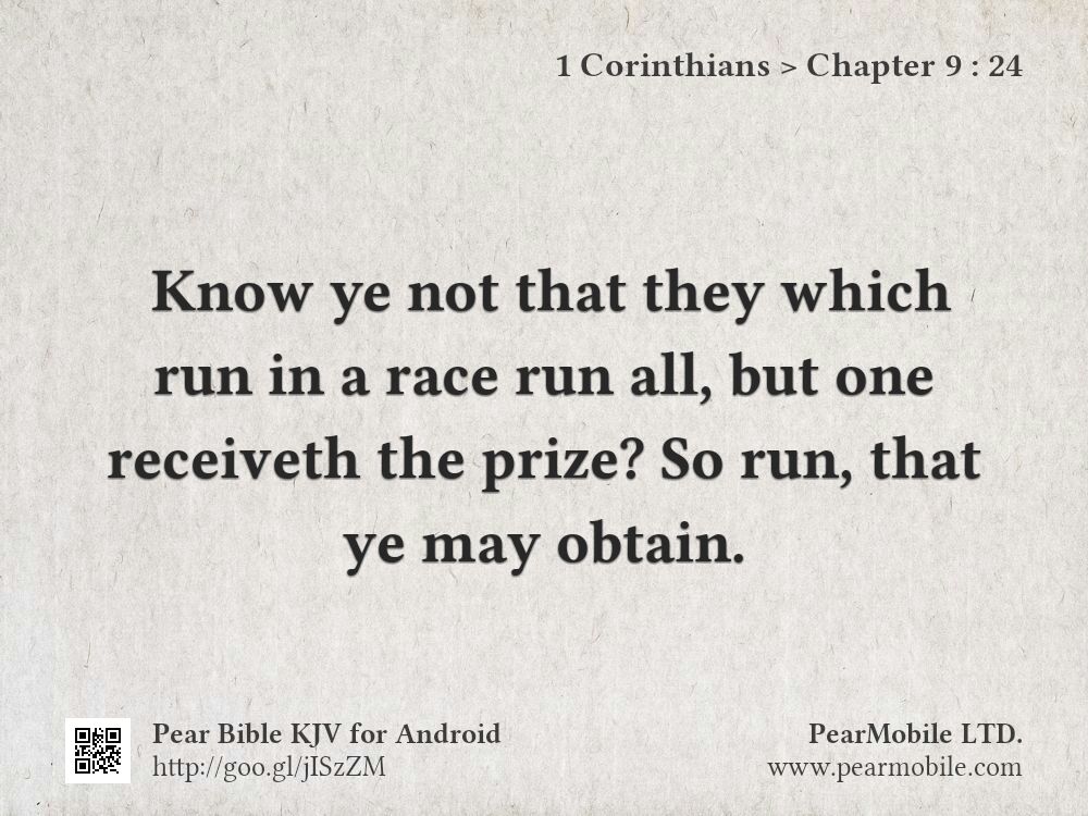1 Corinthians, Chapter 9:24